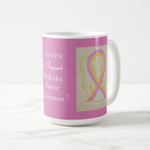 Phyllodes Tumorbewusstsein Ribbon Engel Custom Tas Kaffeetasse