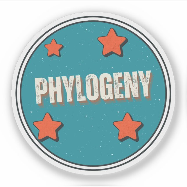 Phylogenie Aufkleber (Vorderseite)