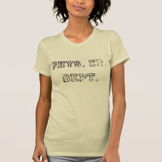 Phys. Ed. Dept. Distressed, schwarz T-Shirt
