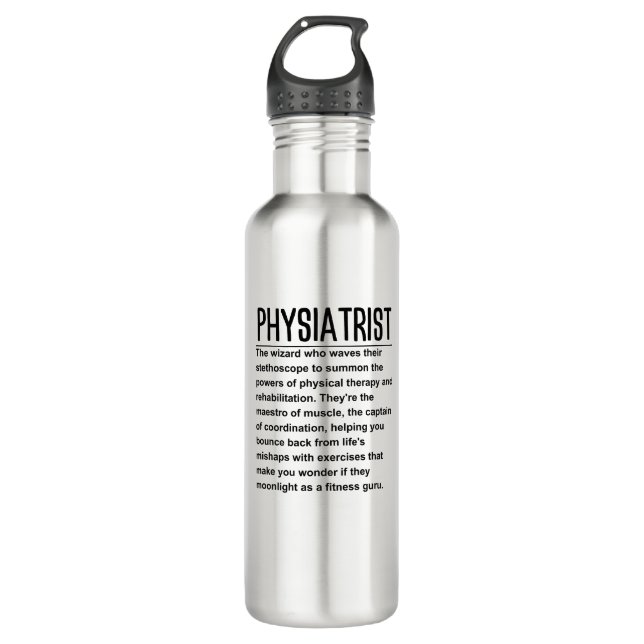 Physiatrist Edelstahlflasche (Vorderseite)