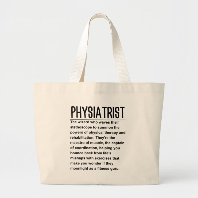 Physiatrist Jumbo Stoffbeutel (Vorne)