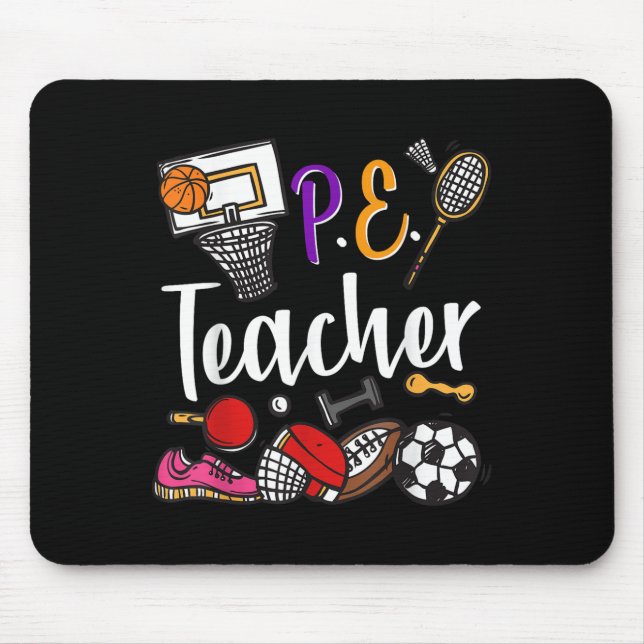 Physical Education Teacher Proud Pe Teacher Srts C Mousepad (Vorne)