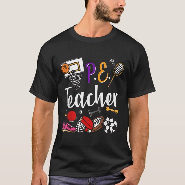 Physical Education Teacher Proud Pe Teacher Srts C T-Shirt (Vorderseite)
