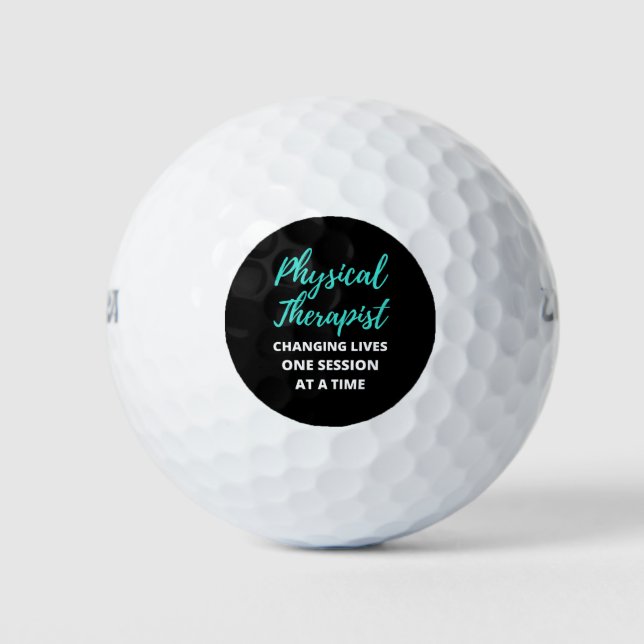 Physical Therapist Changing Lives One Session Golfball (Vorderseite)