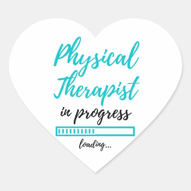 Physical Therapist In Progress 2 Herz-Aufkleber (Vorderseite)