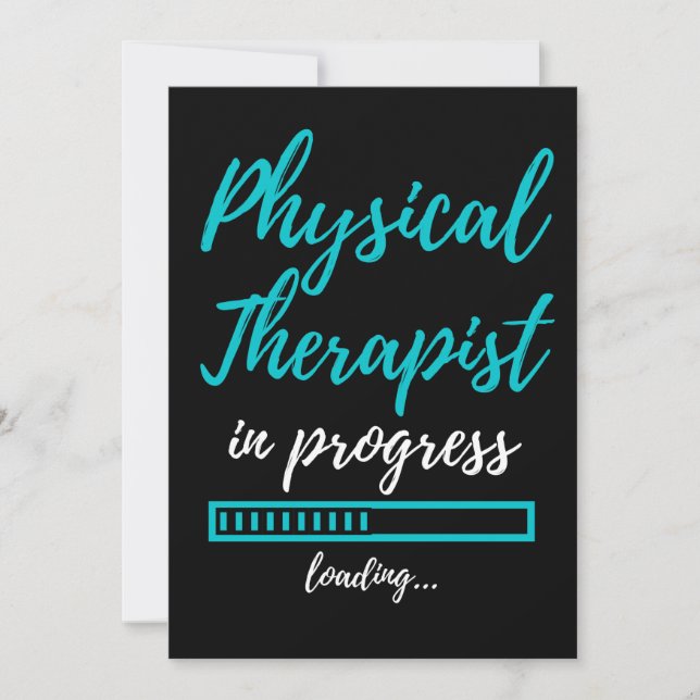 Physical Therapist In Progress Dankeskarte (Vorderseite)