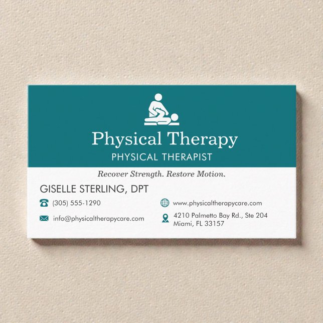 Physical Therapist PT Doctor Visitenkarte (Von Creator hochgeladen)