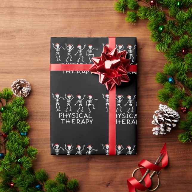 Physical Therapist Skeleton Christmas DPT Student  Geschenkpapier (Feiertagsgeschenk)