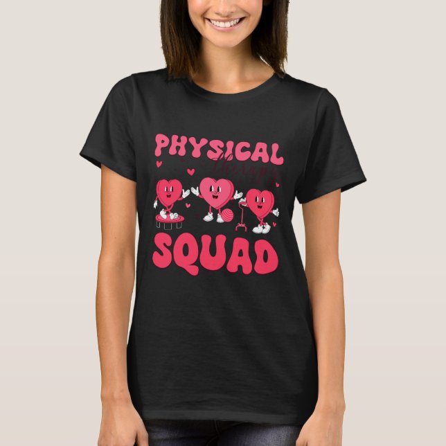 Physical Therapy Squad Valentines Day Pt Pta Vale  T-Shirt (Vorderseite)
