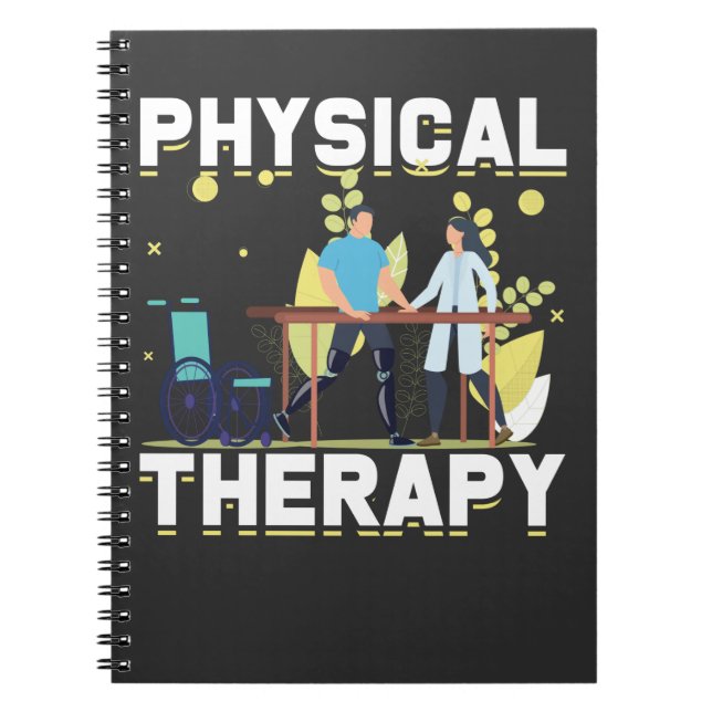 Physical Therapy Working Physiotherapy Besatzung Notizblock (Vorderseite)