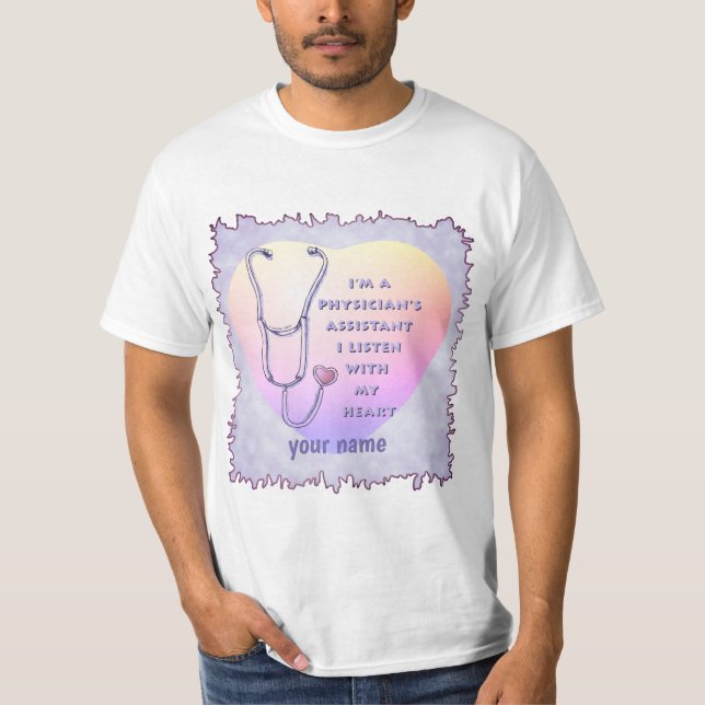 Physician Assistant Heart T-Shirt (Vorderseite)