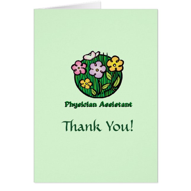 Physician Assistant Thank You Card (Vorne)