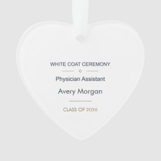 Physician Assistant White Coat Zeremonie Ornament