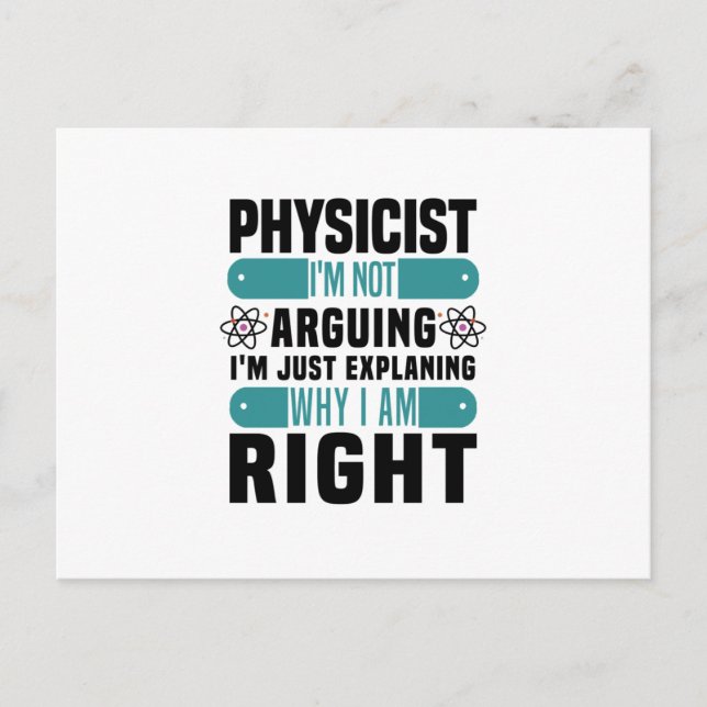 Physicist Postkarte (Vorderseite)