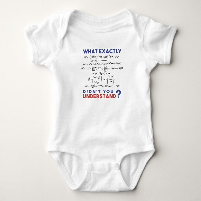 Physics formula Joke Baby Strampler (Vorderseite)