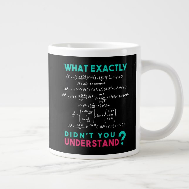 Physics formula Joke Jumbo-Tasse (Rechts)