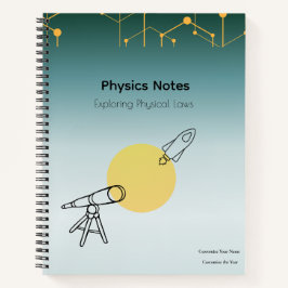 Physics Notes Notebook Notizbuch