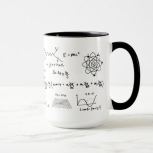 Physics tu formules and diagrams Coffe Mug