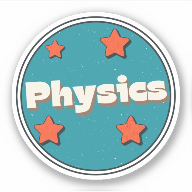 Physik Aufkleber (Vorderseite)