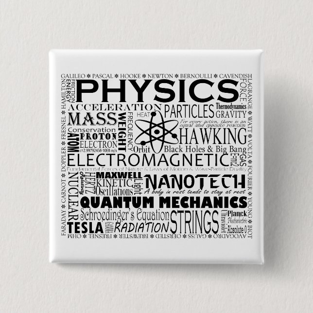 Physik Button (Vorderseite)