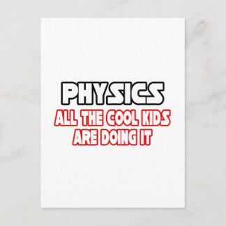 Physik... Coole Kinder Postkarte