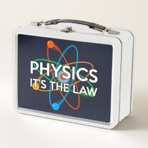 PHYSIK. ES IST DAS GESETZ Wissenschaft Metall Brotdose