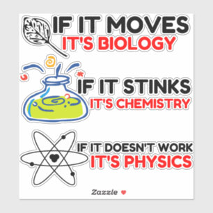 PHYSIK FÜR BIOLOGIE AUFKLEBER