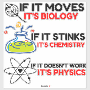 PHYSIK FÜR BIOLOGIE AUFKLEBER