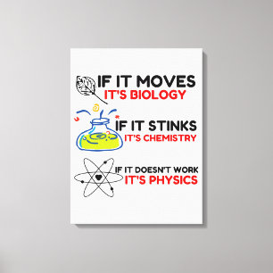 PHYSIK FÜR BIOLOGIE LEINWANDDRUCK