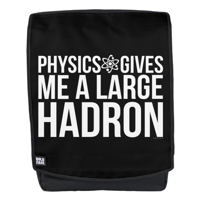 Physik gibt mir einen großen Hadron Rucksack (Vorderseite)