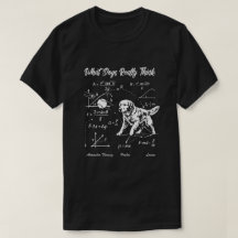 Physik Hund Golden Retriever Wissenschaft Nerd T-S