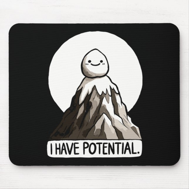 Physik Joke - Ich habe potenzielle Rock Mountain S Mousepad (Vorne)
