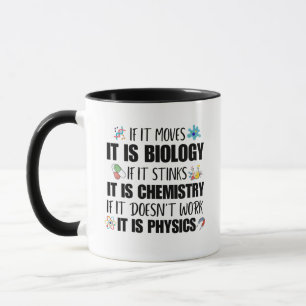 Physik-Lehrer Geek Lustiger Biologiestudent Tasse
