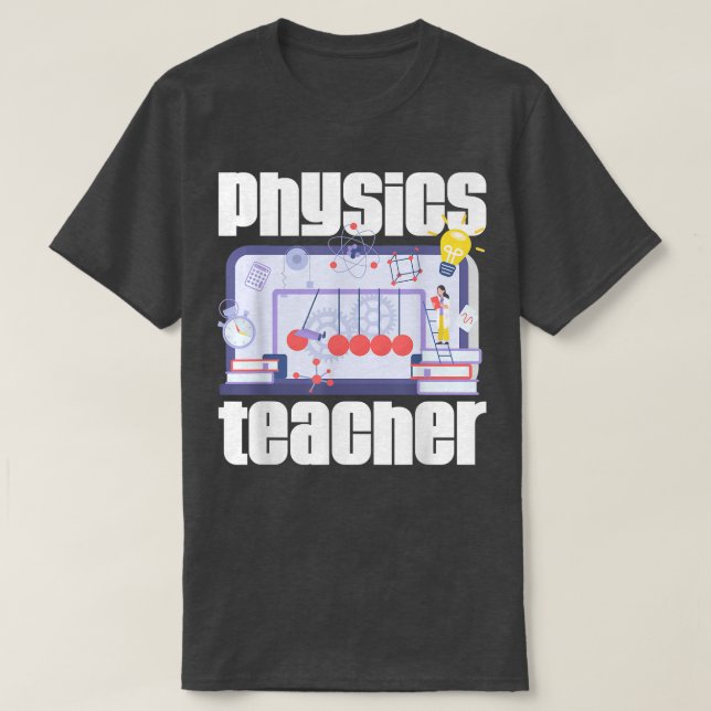 Physik Lehrer Quantenmechanik Physik T-Shirt (Design vorne)