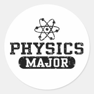 Physik-Major Runder Aufkleber