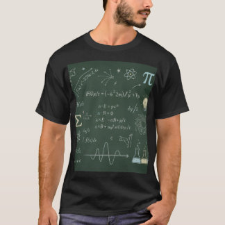 Physik Mathe Tafel Gleichungen T-Shirt STEM