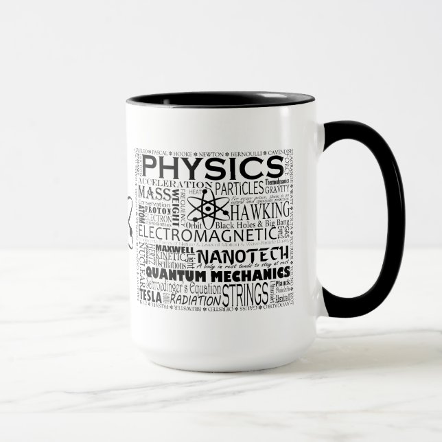 Physik mit einer Atom-Tasse Tasse (Rechts)