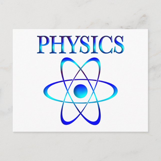 Physik Postkarte (Vorderseite)