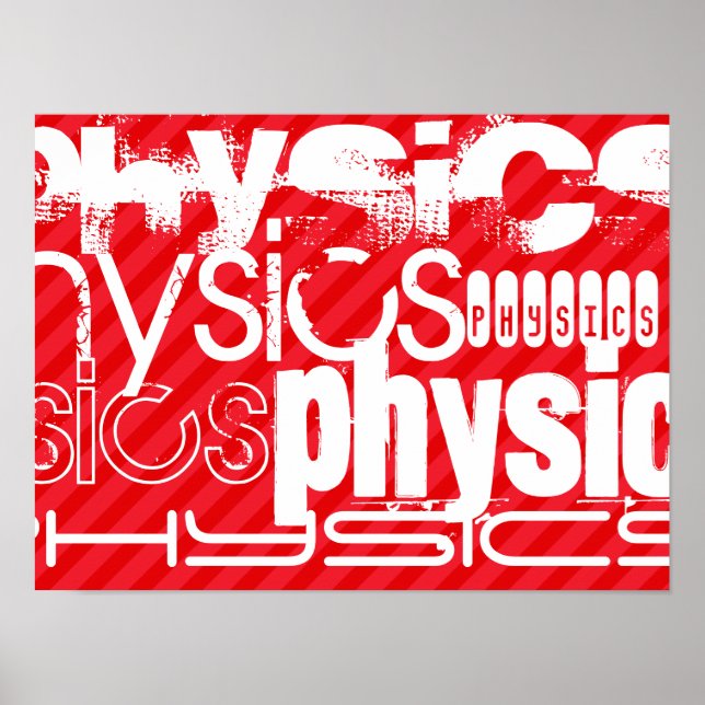 Physik; Rote Streifen für Scarlet Poster (Vorne)