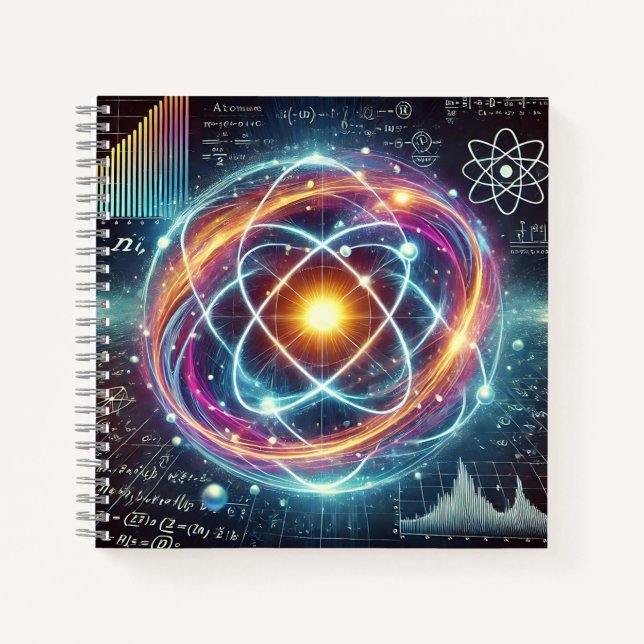 Physik- und Mathematik-Fusionsdesign Notizbuch (Vorderseite)