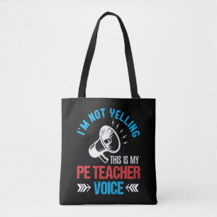 Physikalische Bildung PE Lehrer Yelling Loud Voice Tasche