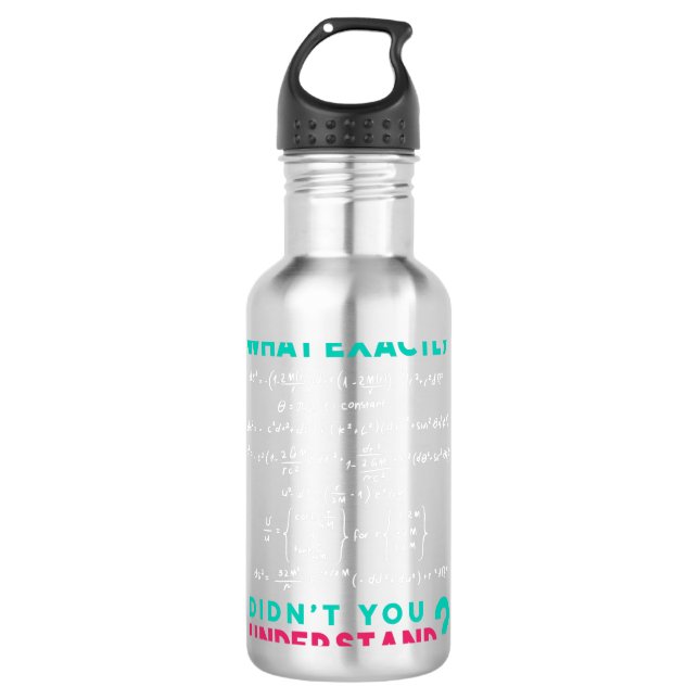 Physikalische Formel Joke Edelstahlflasche (Vorderseite)