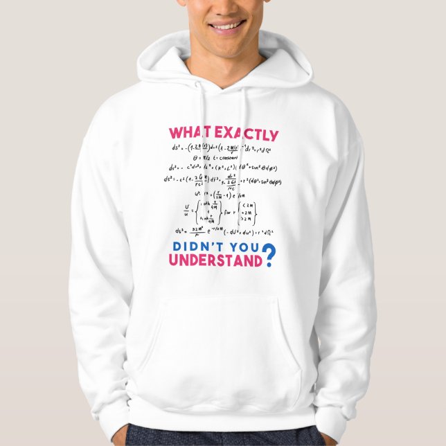 Physikalische Formel Joke Hoodie (Vorderseite)