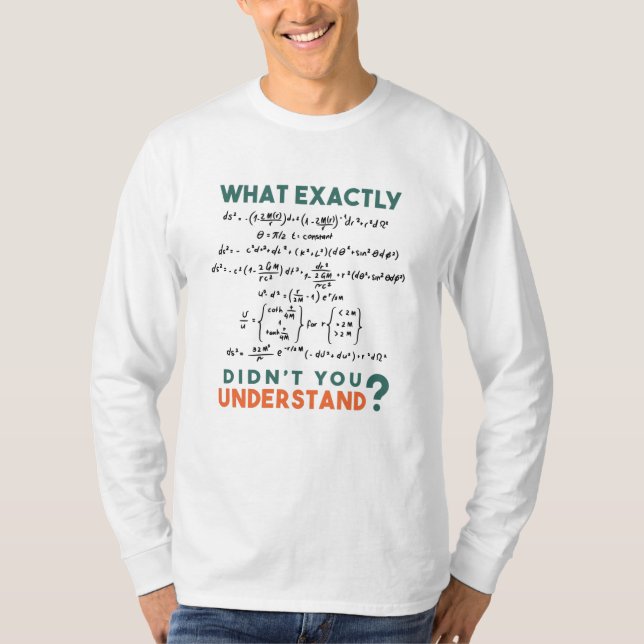 Physikalische Formel Joke T-Shirt (Vorderseite)