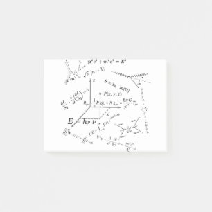 Physikalische Gleichungen und Formeln Post-it Klebezettel