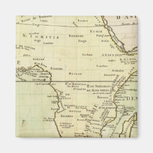 Physikalische Karte Afrikas Magnet