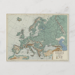 Physikalische Karte Europas
