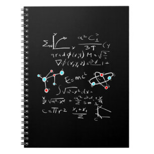 Physikalische Math Formel Lehrer Student Atoms und Notizblock