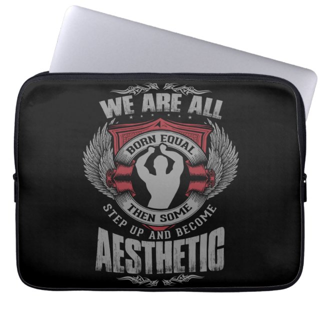 Physikalische Motivation - Ästhetik - Schritt hoch Laptopschutzhülle (Vorderseite)