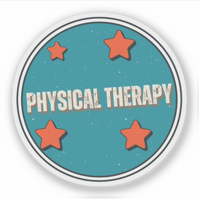 Physikalische Therapie Aufkleber (Vorderseite)